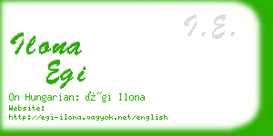 ilona egi business card